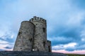 OÃ¢â¬â¢BrienÃ¢â¬â¢s Tower and the Cliffs of Moher Royalty Free Stock Photo